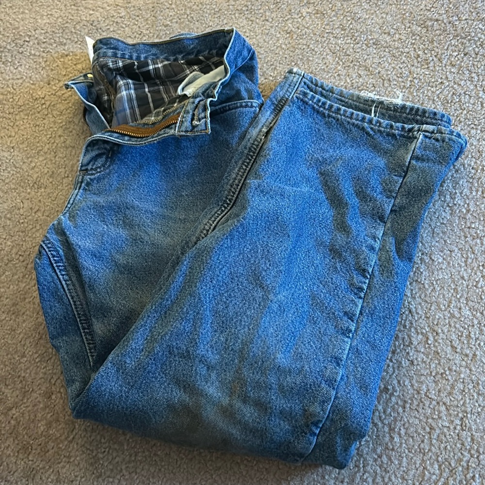 Carhartt Men’s Relaxed Fit Flannel Lined Jeans